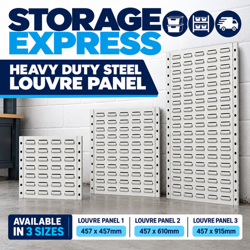 Heavy duty steel louvre - steel,