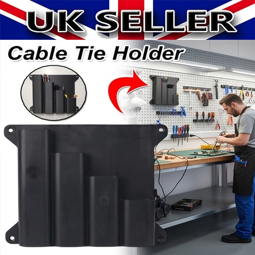Large black cable tie holder - large,