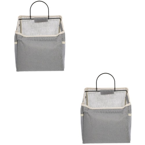 2sets grey cotton wall - grey, wall-mounted