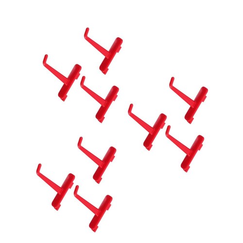 9pcs plastic garage hooks - 9pcs,