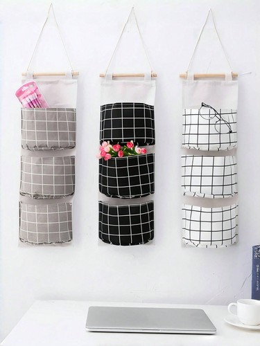 Wall mounted storage bag - mounted,