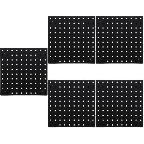 Black abs pegboard wall - black,