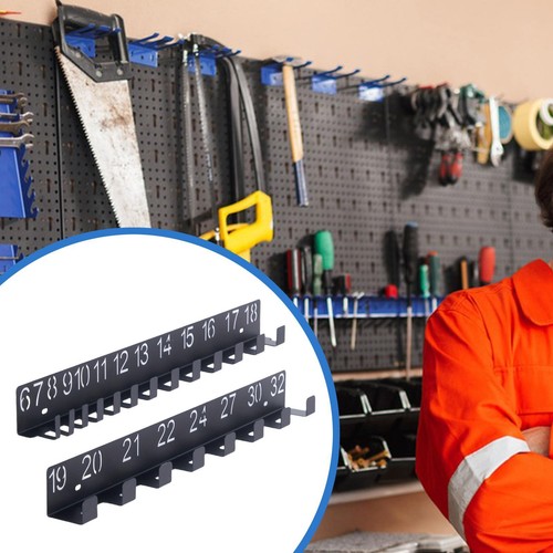 Wall mount wrench organizer - wall,