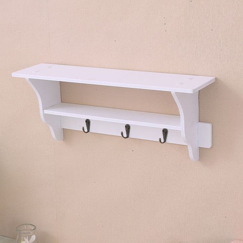 White wall storage rack - white,