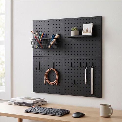Piece metal pegboard wall - metal,